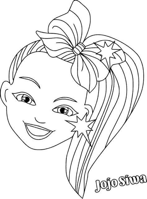 jojo siwa unicorn coloring pages