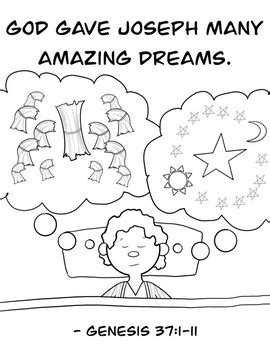 joseph's dreams coloring pages