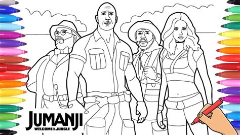 jumanji coloring pages