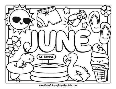 june coloring pages