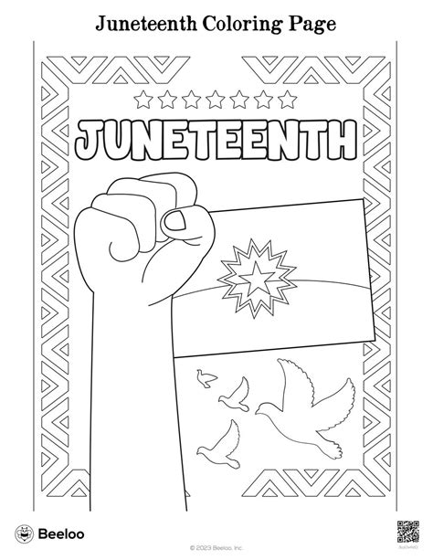 juneteenth flag coloring pages