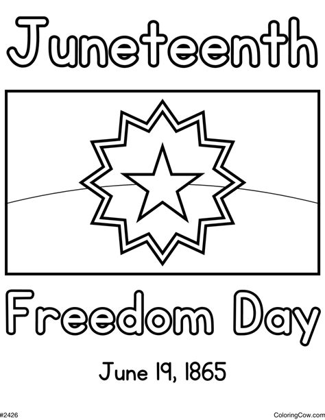 juneteenth flag coloring pages