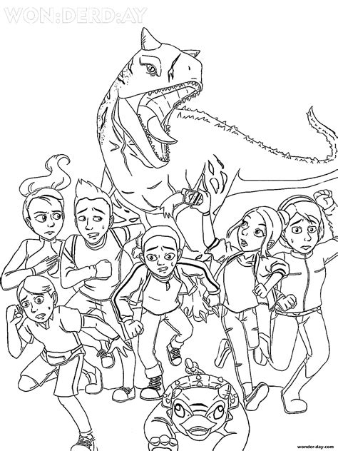 jurassic world camp cretaceous coloring pages