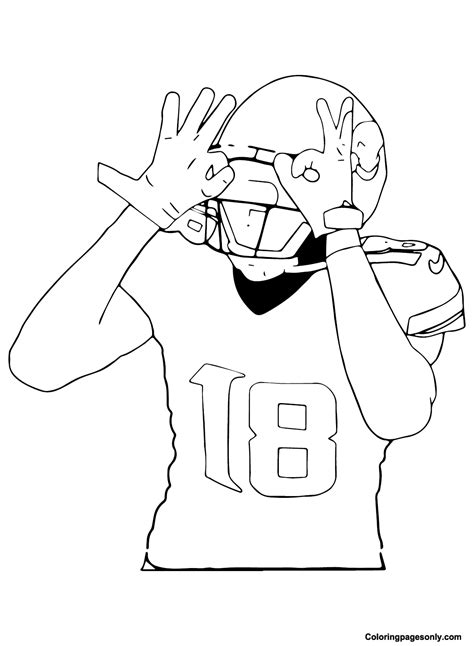 justin jefferson coloring pages