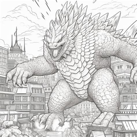 kaiju coloring pages