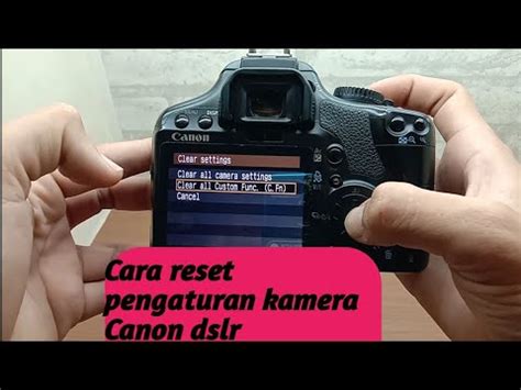 Kamera Canon Sumber Pengaturan