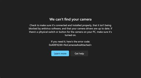 kamera error