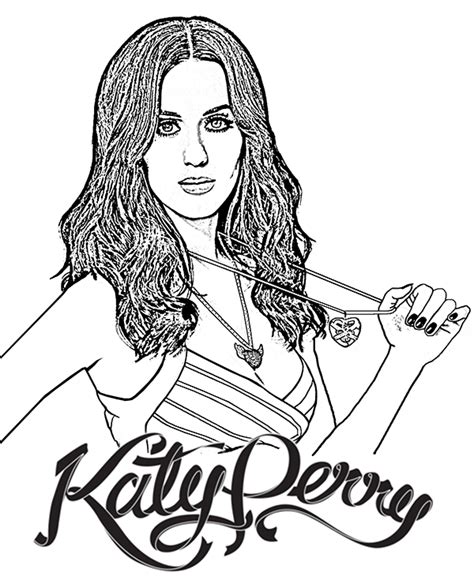 katy perry coloring pages