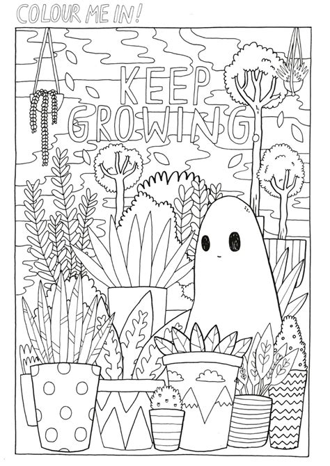 kawaii aesthetic coloring pages