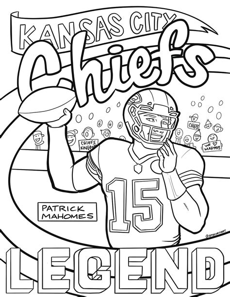 kc chiefs coloring pages
