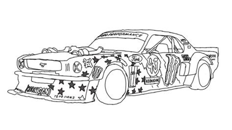 ken block coloring pages