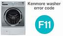 kenmore washer f11 error code