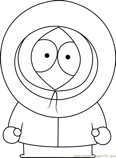 kenny south park coloring pages