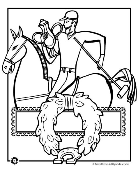 kentucky derby coloring pages