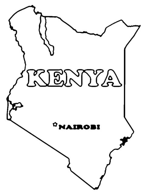 kenya coloring pages