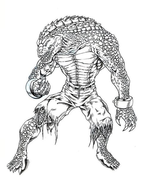 killer croc coloring pages