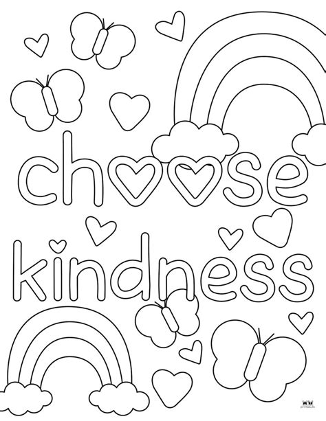 kindness coloring sheets