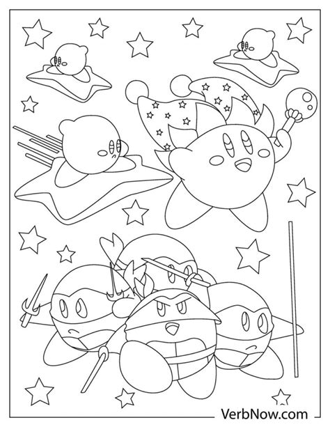 kirby coloring pages pdf