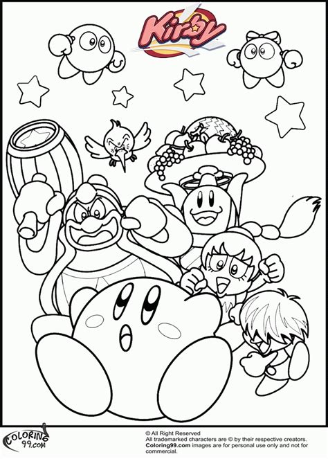 kirby forgotten land coloring pages