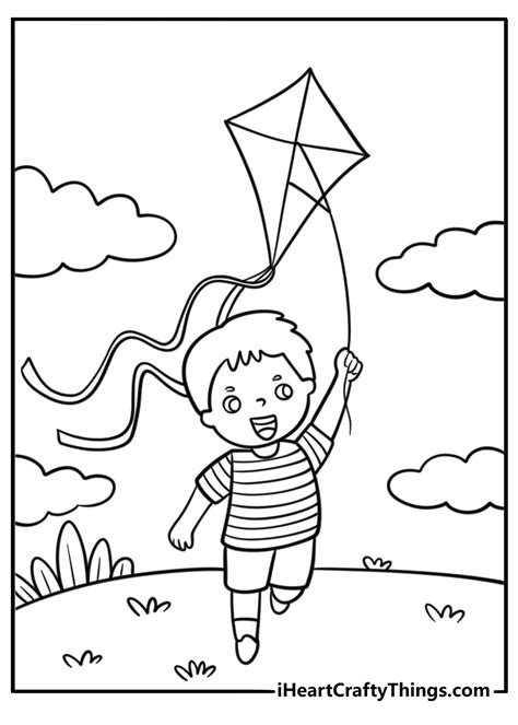 kite colouring