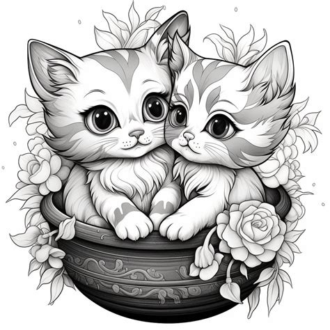 kitten colouring