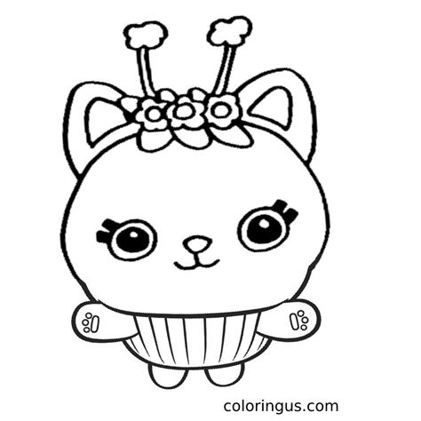 kitty fairy gabby's dollhouse coloring pages