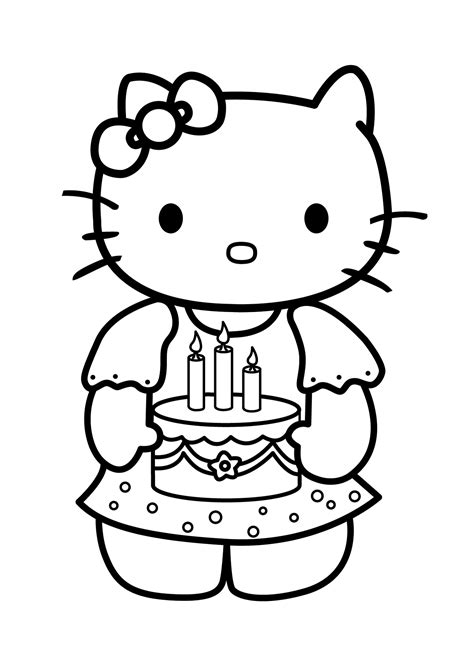 kitty kat coloring page