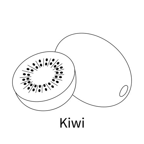 kiwi coloring pages