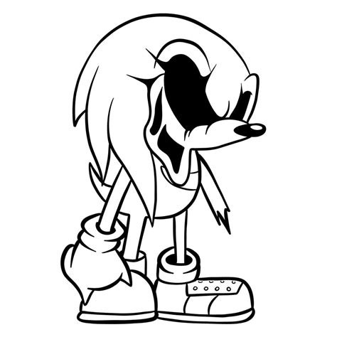 knuckles exe coloring pages