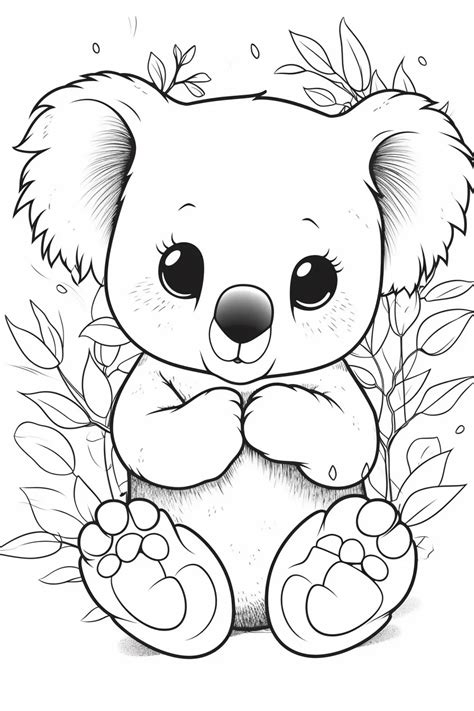 koala bear coloring page