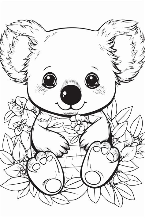 koala colouring pages