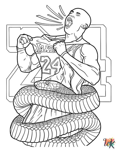 kobe bryant coloring pages