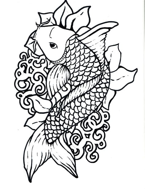 koi coloring pages