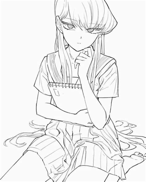 komi can't communicate coloring pages