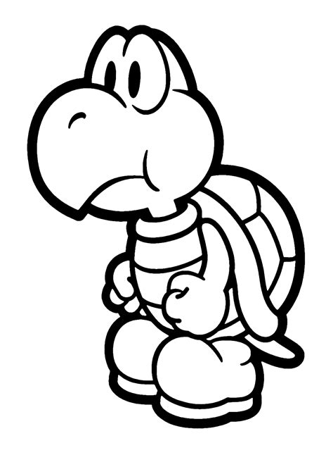 koopa troopa coloring pages