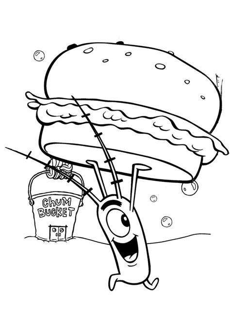krabby patty coloring pages