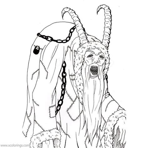 krampus coloring pages