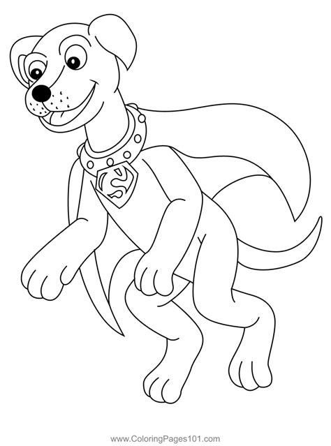 krypto the superdog coloring pages