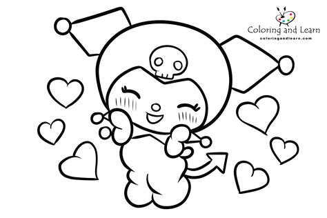 kuromi coloring pages