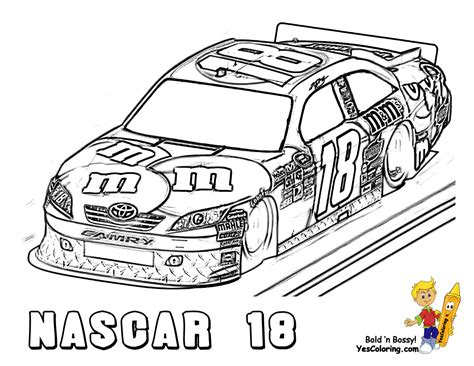 kyle busch coloring pages