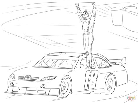 kyle busch coloring pages