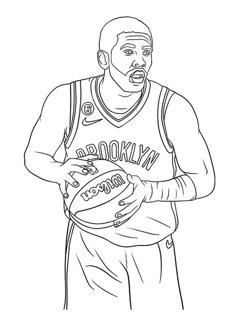 kyrie irving coloring pages