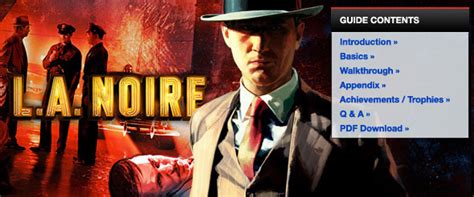 La Noire Walkthrough Guide