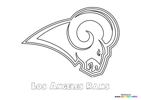 la rams coloring pages