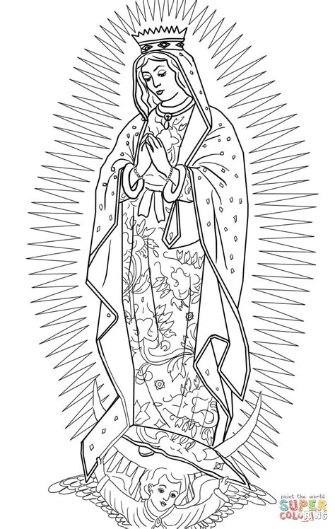 la virgen de guadalupe coloring pages