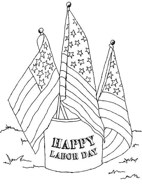 labor day coloring pages