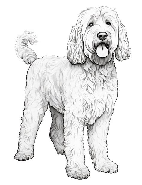labradoodle coloring pages
