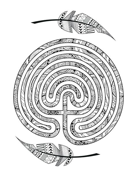 labyrinth coloring pages