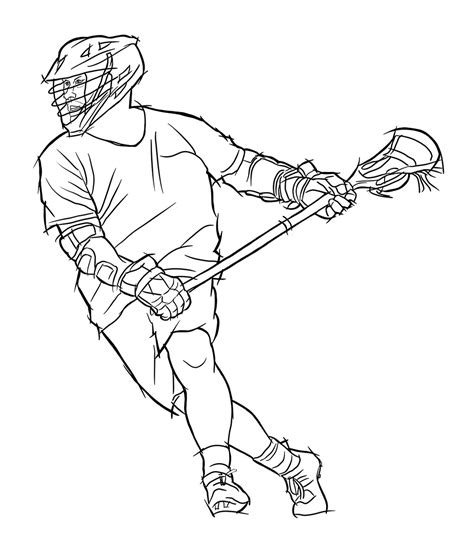 lacrosse coloring pages