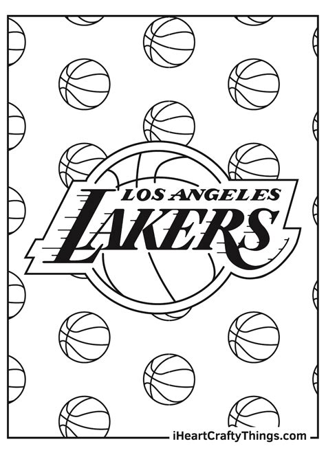 lakers coloring pages